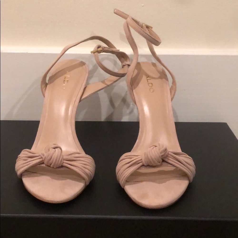 ALDO Nude Ankle Strap Sandals